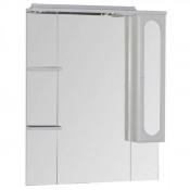 Зеркальный шкаф Aquanet Марсель 100301 80 с подсветкой белый