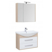 Комплект мебели Aquanet Остин 211656 85 белый/дуб сонома