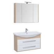 Комплект мебели Aquanet Остин 209995 105 белый/дуб сонома