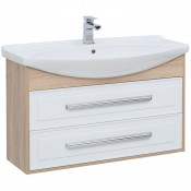 Тумба с раковиной Aquanet Остин 212628 105 дуб сонома/белый