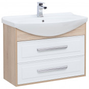 Тумба с раковиной Aquanet Остин 212627 85 дуб сонома/белый