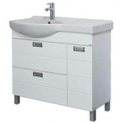 Тумба под раковину Aquanet Сити 90 L 177499 (0090A) белая