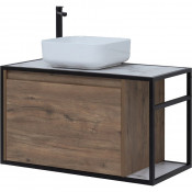 Тумба под раковину Aquanet Nova Lite Loft 261660 90L дуб рустикальный