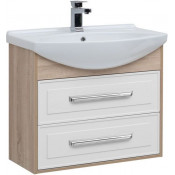 Тумба с раковиной Aquanet Остин 212626 75 дуб сонома/белый