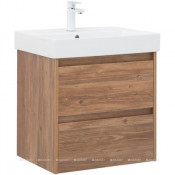 Тумба с раковиной Aquanet Nova Lite 305235 60 дуб шоколадный