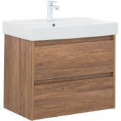 Тумба с раковиной Aquanet Nova Lite 305241 75 дуб шоколадный