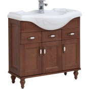 Тумба с раковиной Aquanet Амелия 235641 S 85 орех