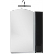 Зеркальный шкаф Aquanet Асти 180076 65x90 черный