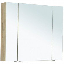 Зеркальный шкаф Aquanet Алвита 303898 90 дуб веллингтон/белый