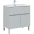 Тумба с раковиной Aquanet Алвита New 303913/284029 90 серый