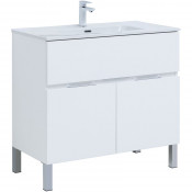 Тумба под раковину Aquanet Алвита New 303914 90 белый матовый