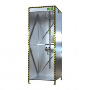 Аварийная кабина самопомощи SFA-17: полузакрытая конструкция, аварийный фонтан, аварийный душ,