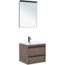 Комплект мебели Aquanet Lino 60 273239 дуб веллингтон (зеркало белый матовый)
