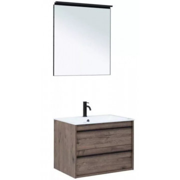 Комплект мебели Aquanet Lino 70 273240 дуб веллингтон (зеркало белый матовый)