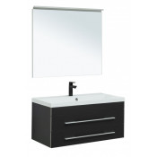 Комплект мебели для ванной Aquanet Верона New 281107 90 черный