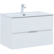 Тумба с раковиной Aquanet Алвита New 274114 80 белый матовый