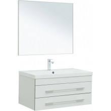 Комплект мебели для ванной Aquanet Верона New 287639 90 белый матовый