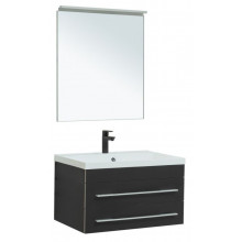 Комплект мебели для ванной Aquanet Верона New 287638 75 черный матовый