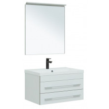 Комплект мебели для ванной Aquanet Верона New 287637 75 белый матовый