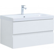 Тумба с раковиной Aquanet Беркли 306359 80 белый
