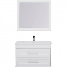 Комплект мебели Aquanet Бостон 210628 100 белый матовый