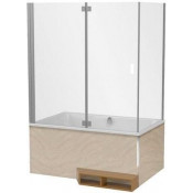 Шторка для ванны Jacob Delafon Capsule E6D129-GA 214755 хром/прозрачное