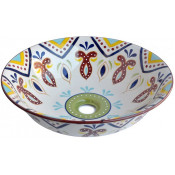 Раковина накладная Bronze de Luxe Козетта 4383 D42 с декором