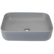 Раковина накладная Bronze de Luxe Scandi 6127-GM 50х39 матовый серый