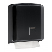 Диспенсер для бумажных полотенец Mediclinics DT2106B, настенный, вместимость: 400-600 полотенец (C/Z сложения), нержавеющая сталь, черный