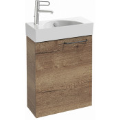 Тумба с раковиной Jacob Delafon Odeon Rive Gauche EB2581G-R9-E52/EGO112-55-00 50L  дуб табак