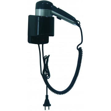 Фен для волос с выключателем Mediclinics SC0020CS, материал: АБС-пластик, поверхность: глянцевая, цвет: черный