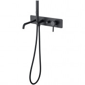 Смеситель для ванны Allen Brau Priority встраиваемый, черный матовый, 5.31A05-31