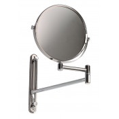 Увеличительное зеркало, Mediclinics AI0170C, 2 стороны: простое зеркало и зеркало с 3-х кратным увеличением, двойная выдвижная ручка длиной до 410 мм., нержавеющая сталь AISI 304, глянцевое.