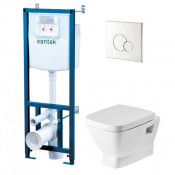 Подвесной унитаз с инсталляцией комплект Сантек Нео 1.WH50.1.543
