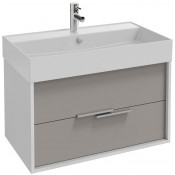 Тумба под раковину Jacob Delafon Vivienne EB1507-N18-N21 80 белый глянцевый/серый титан