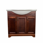 Тумба с раковиной Orange Классик F7-85TU1+Ra 277078 85 темное дерево