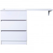 Тумба с раковиной Orange Optima OP-70TUW+RAL 302447 130 левая белый