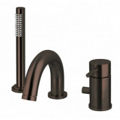 Смеситель на борт ванны Paffoni Light LIG047NKN 266777 чёрный никель