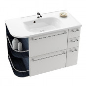 Тумба под умывальник Ravak SDZU Praktik S X000000323 правая оникс/белая