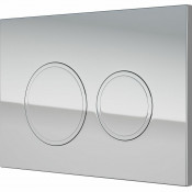 Кнопка смыва OWL 1975 Titan Chrome Glance для инсталляции Hasvik (Хасвик), ABS пластик
