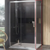 Боковая стенка Ravak 10° 10PS-80 9UV40U00Z1 сатин/транспарент