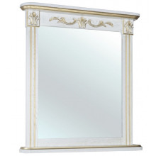 Зеркало Bellezza Виктория 5370 100 с подогревом белый/золото