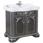 Тумба под раковину Bellezza Виктория 5425 100 черный/серебро