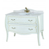 Тумба под раковину Bellezza Грация Люкс 3740 110 белый/золото