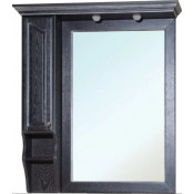 Зеркальный шкаф Bellezza Рим 3699 100 с подсветкой черный/серебро