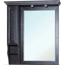 Зеркальный шкаф Bellezza Рим 3699 100 с подсветкой черный/серебро