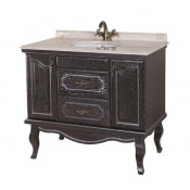 Тумба под раковину Bellezza Рим 3823 120 черный/серебро