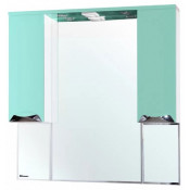Зеркальный шкаф Bellezza Белла Люкс 1012 105 с подсветкой салатовый