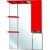 Зеркальный шкаф Bellezza Белла Люкс 1021 75 R с подсветкой красный