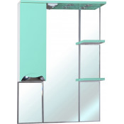 Зеркальный шкаф Bellezza Белла Люкс 1022 75 L с подсветкой салатовый